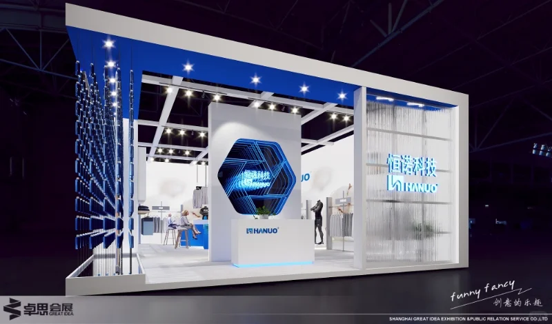 ?展会设计✖面料展 | 科技未来展台设计