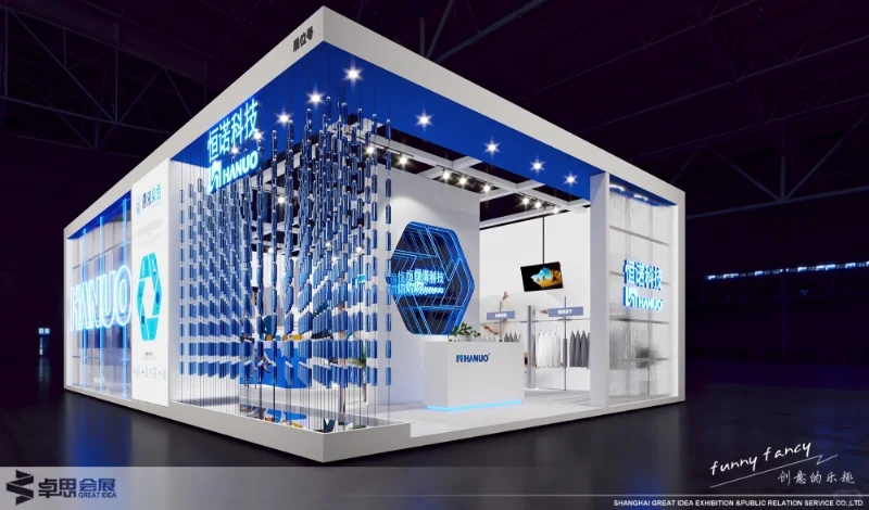 ?展会设计✖面料展 | 科技未来展台设计