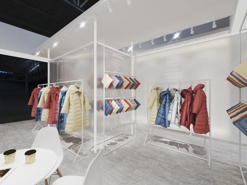 ?展会设计✖面料展｜灰色商务风创意