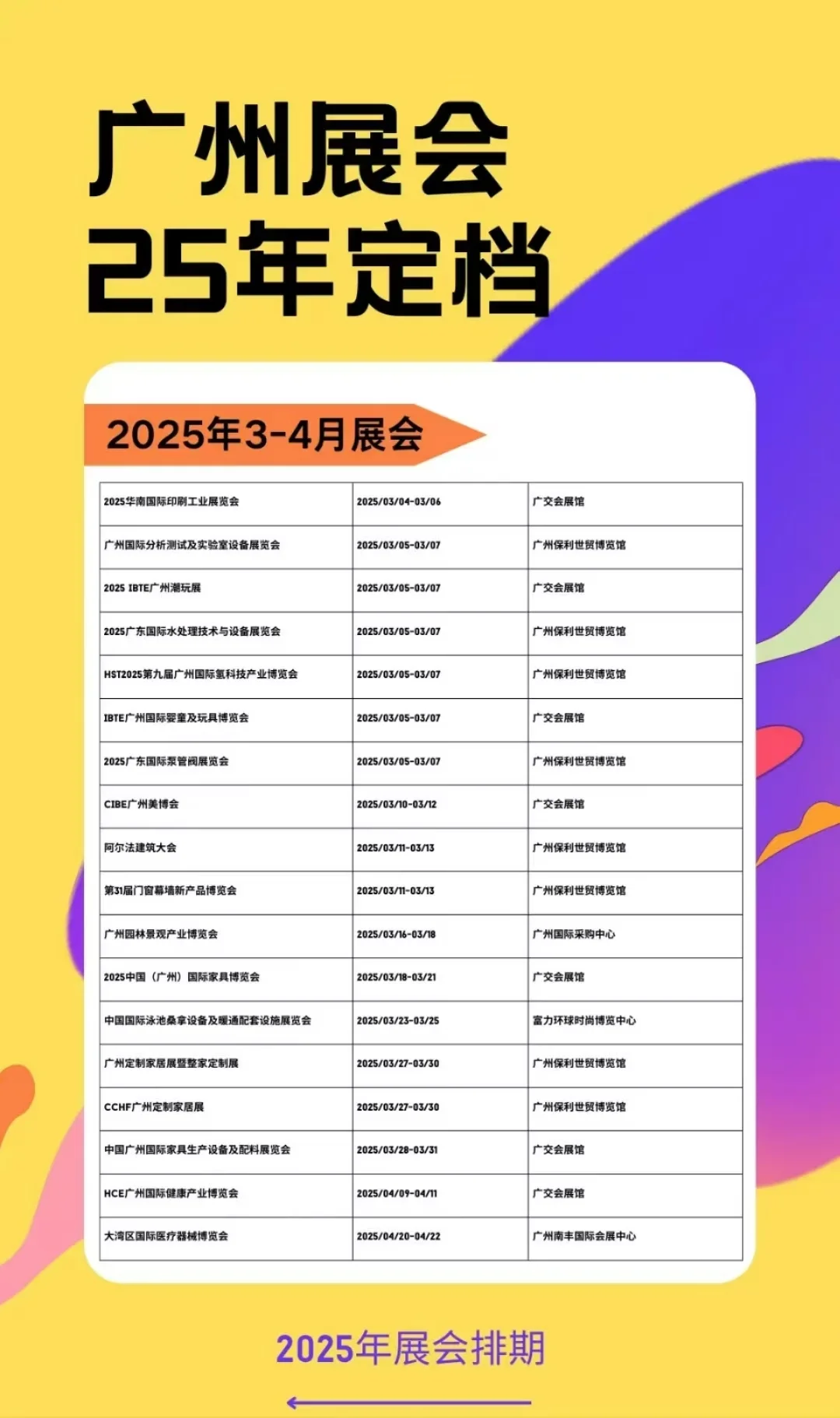 2025年广州展会订档