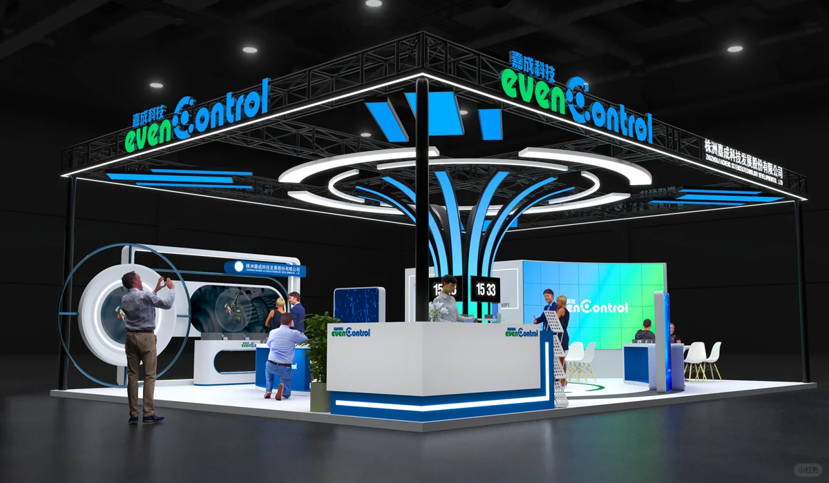 ?现代科技感展位设计布置搭建?上海电子展