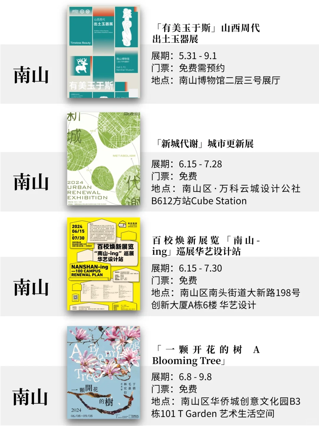 深圳7月展览！精选68个！超多免费新展！！