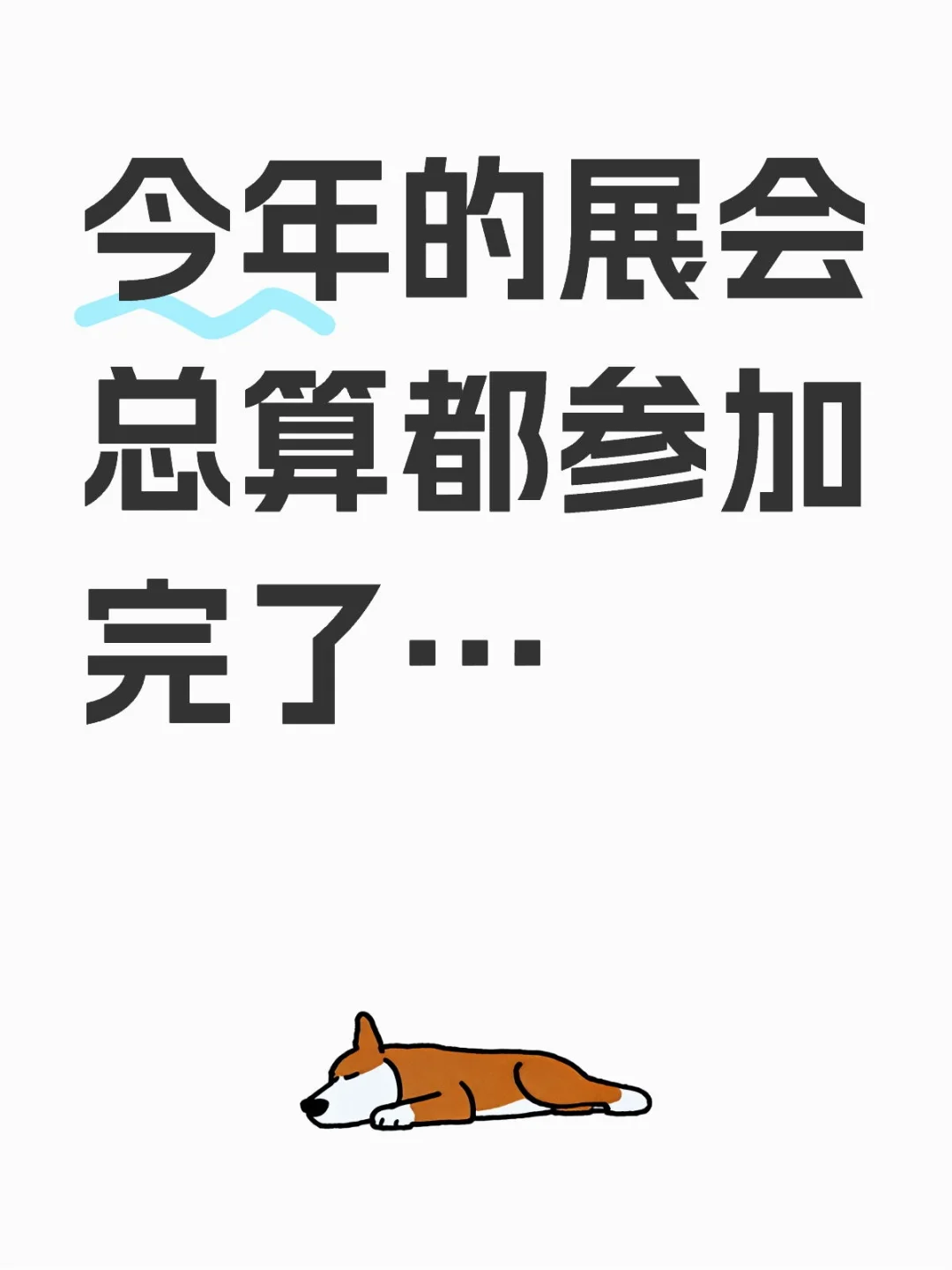 今年的展会总算都参加完了…