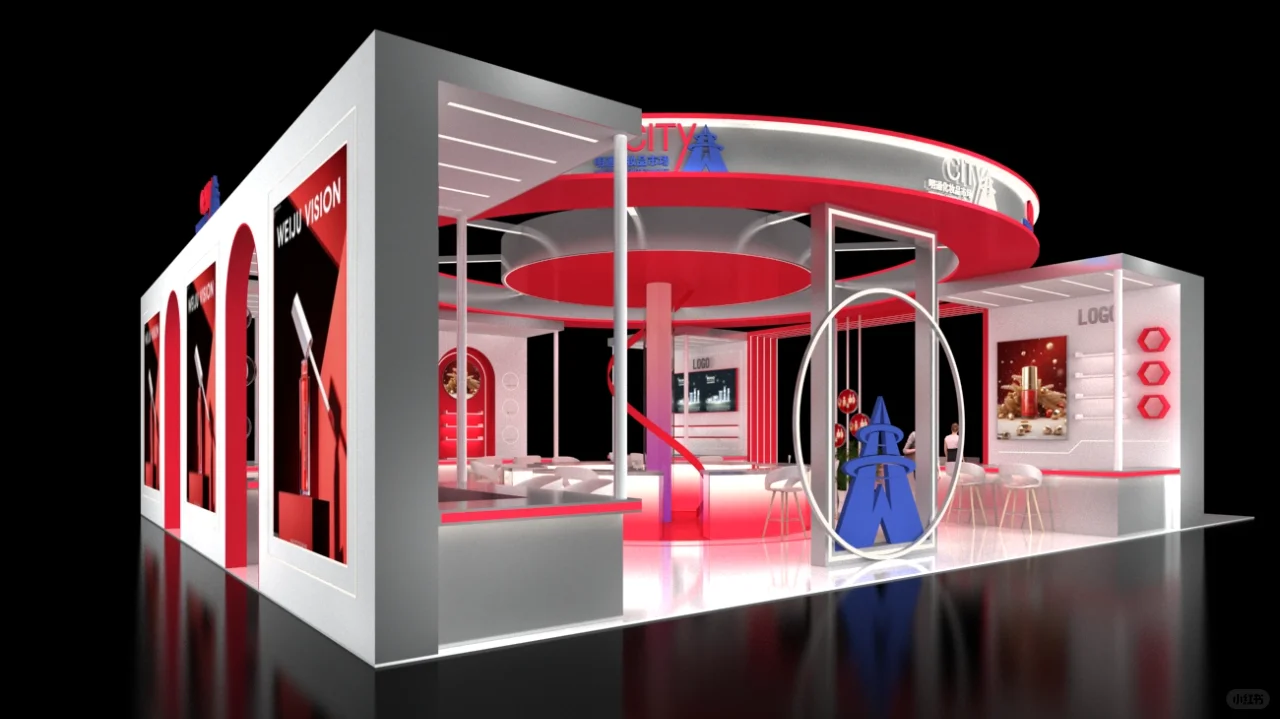 美博会简约时尚风展会设计方案分享