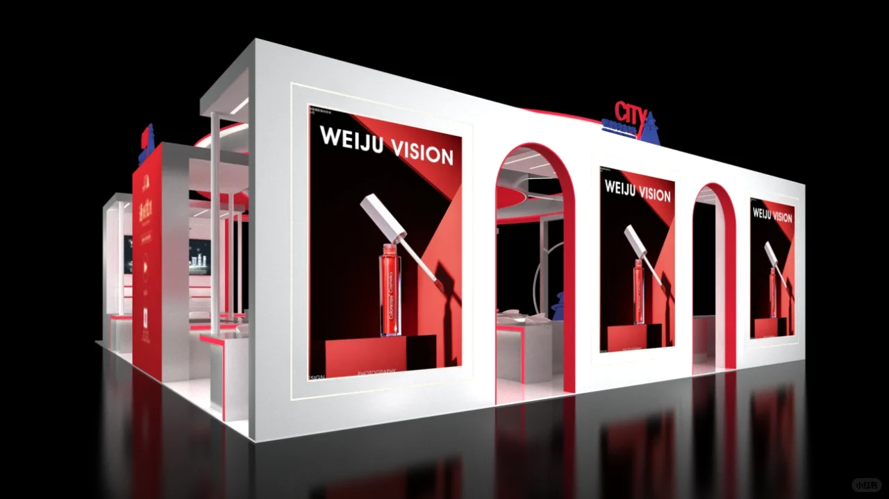 美博会简约时尚风展会设计方案分享