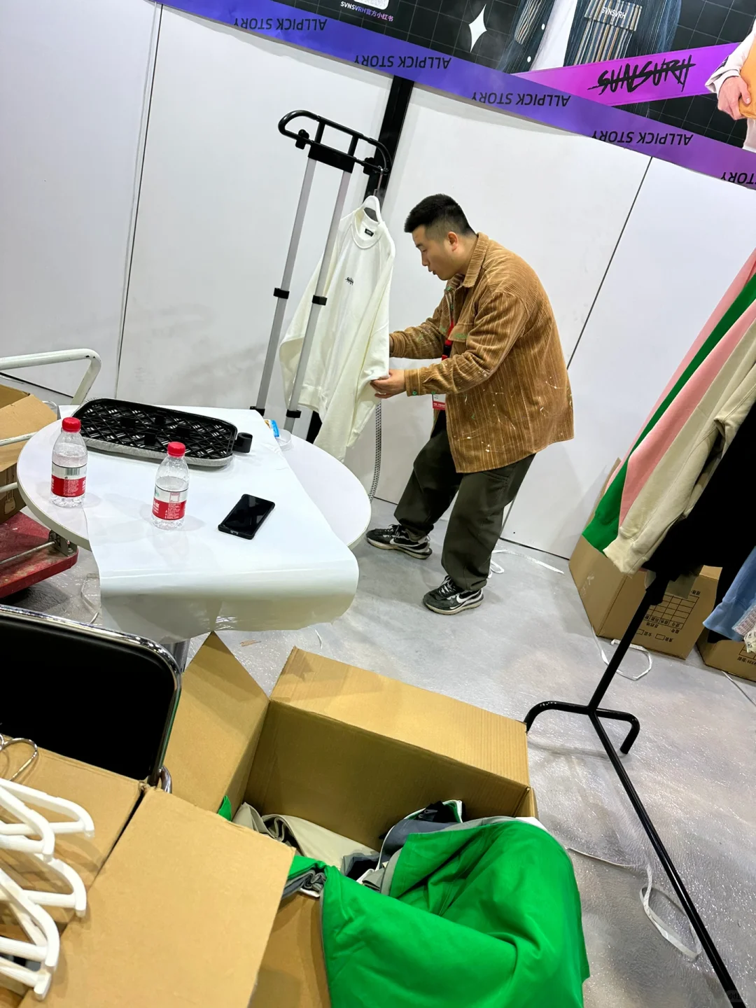 第一次参加展会的服装创业新人