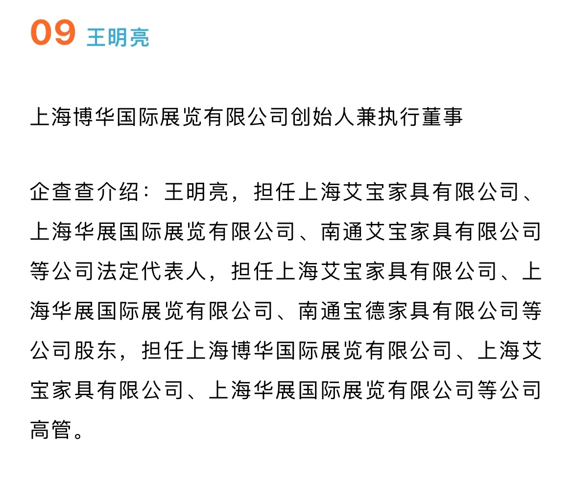中国会展企业界10位最有影响力人物