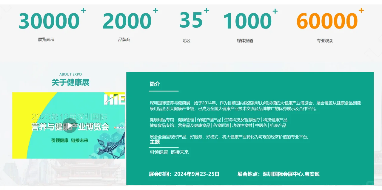 近期健康产业展会