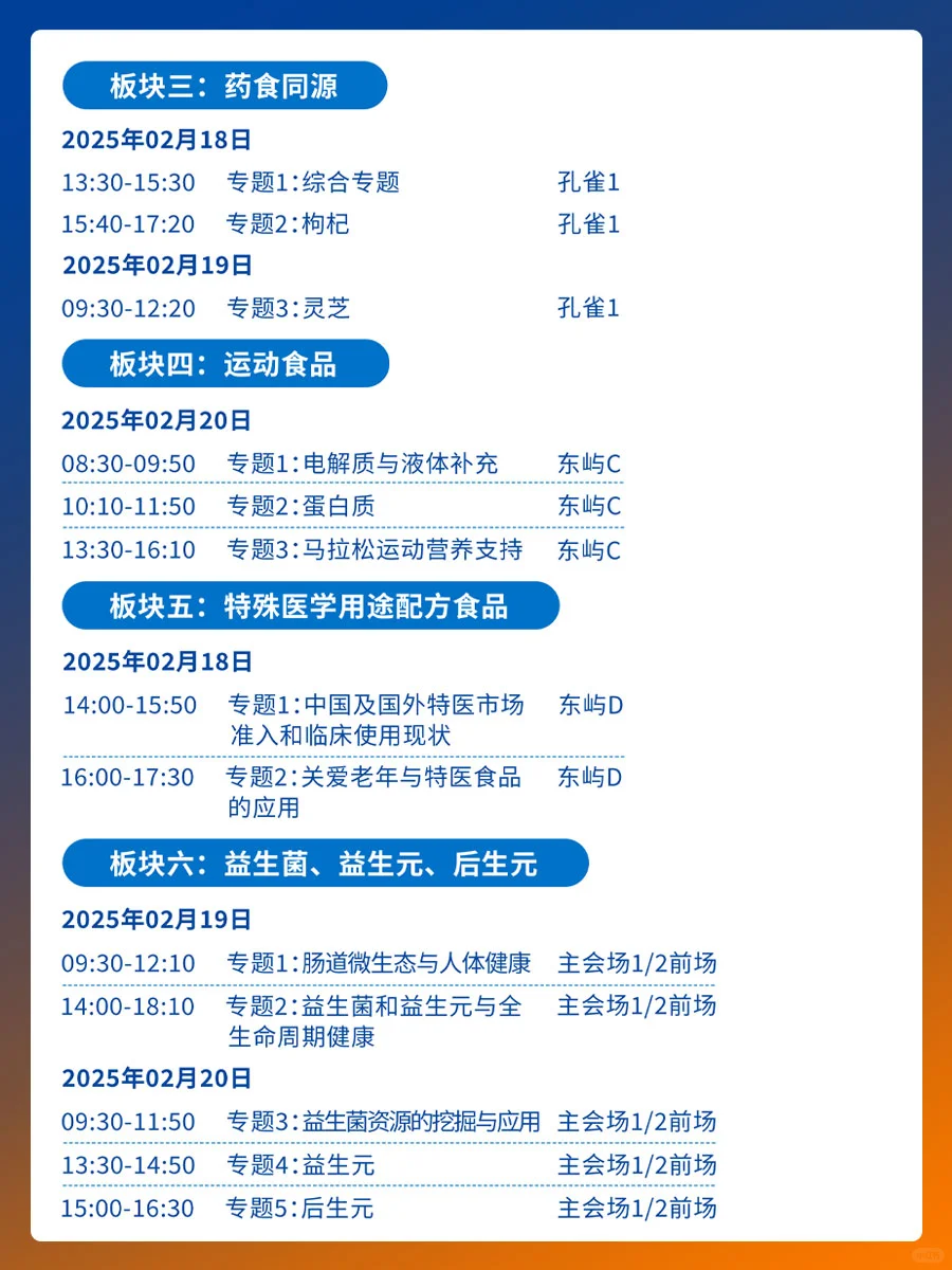 大会日程｜博鳌健康食品科学大会暨博览会