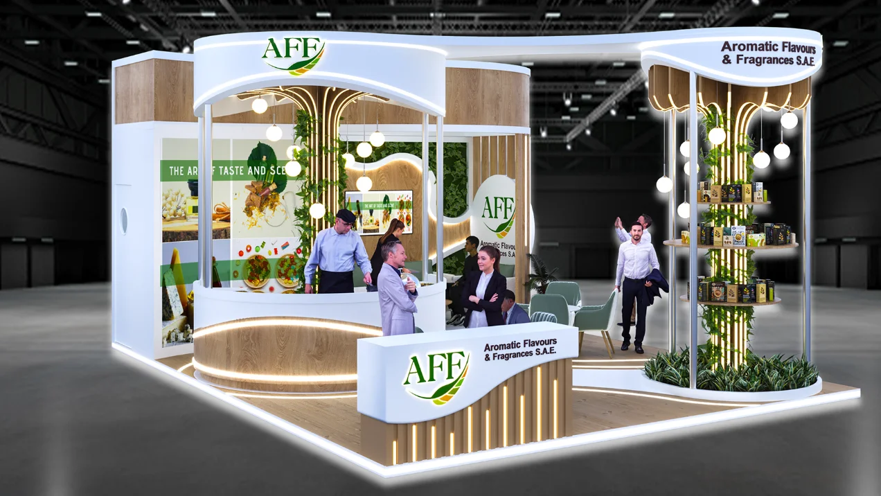 展会展台设计搭建 | 54㎡ 呼吸感原料展