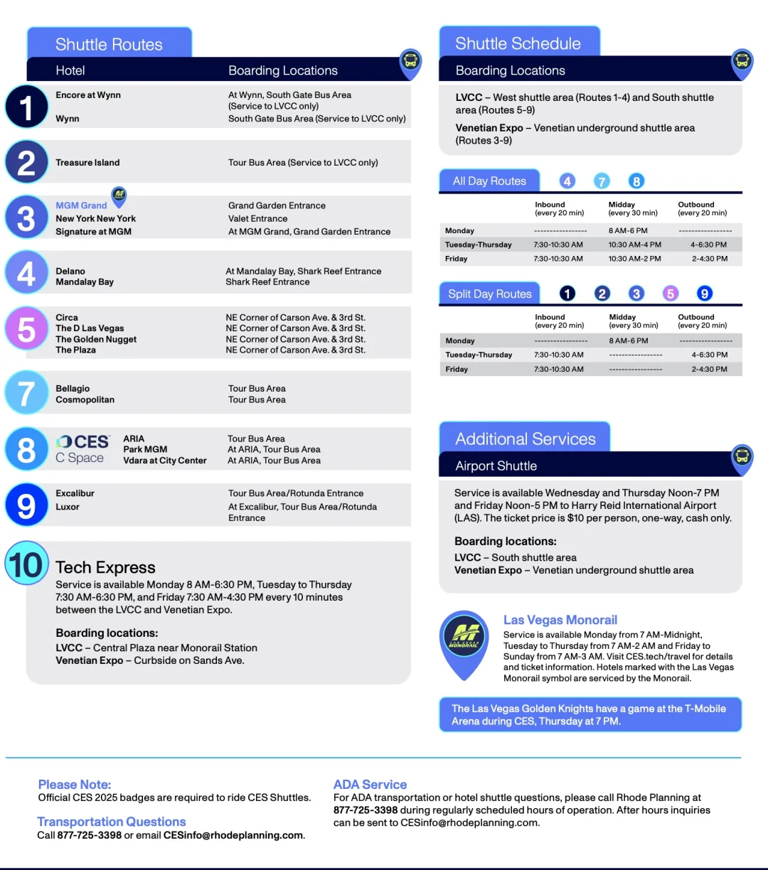 CES 2025 展会观展攻略