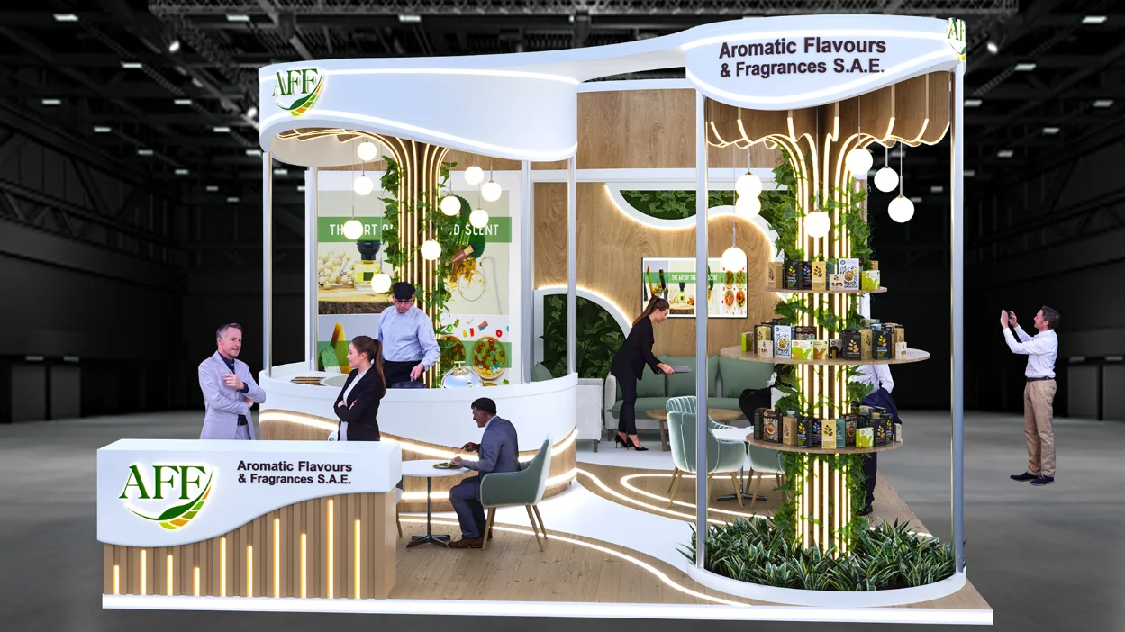 展会展台设计搭建 | 54㎡ 呼吸感原料展