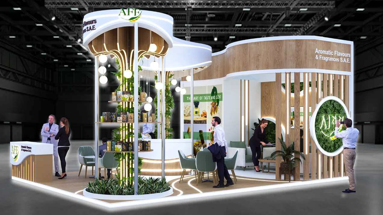 展会展台设计搭建 | 54㎡ 呼吸感原料展