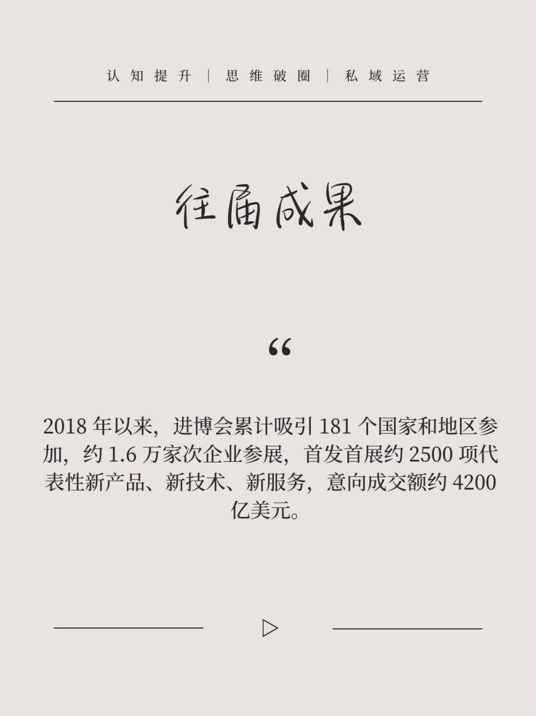 中国进博会的经济价值