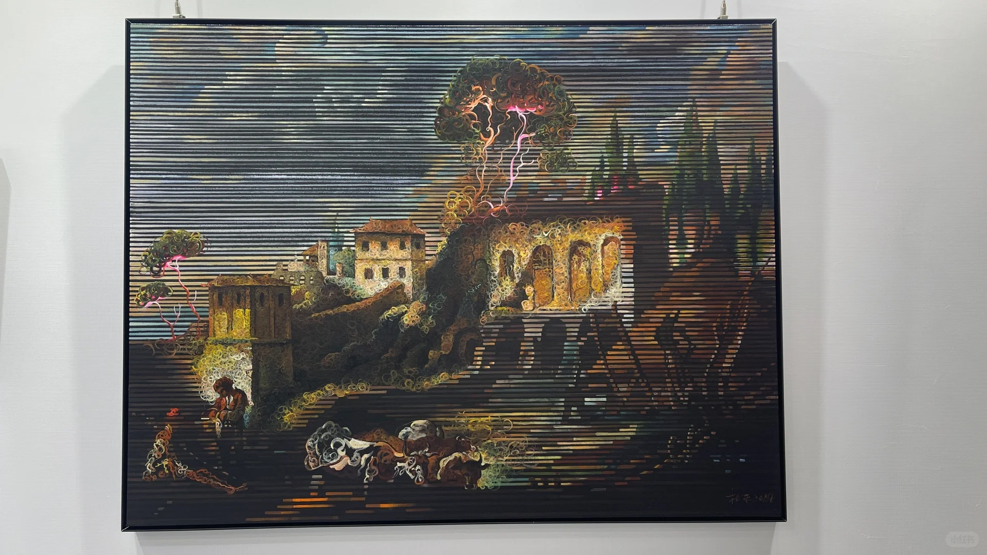 来成都首届艺术博览会展览了，可惜没观众看