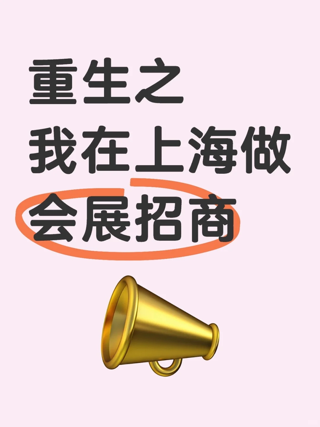 重生之我在上海做会展招商