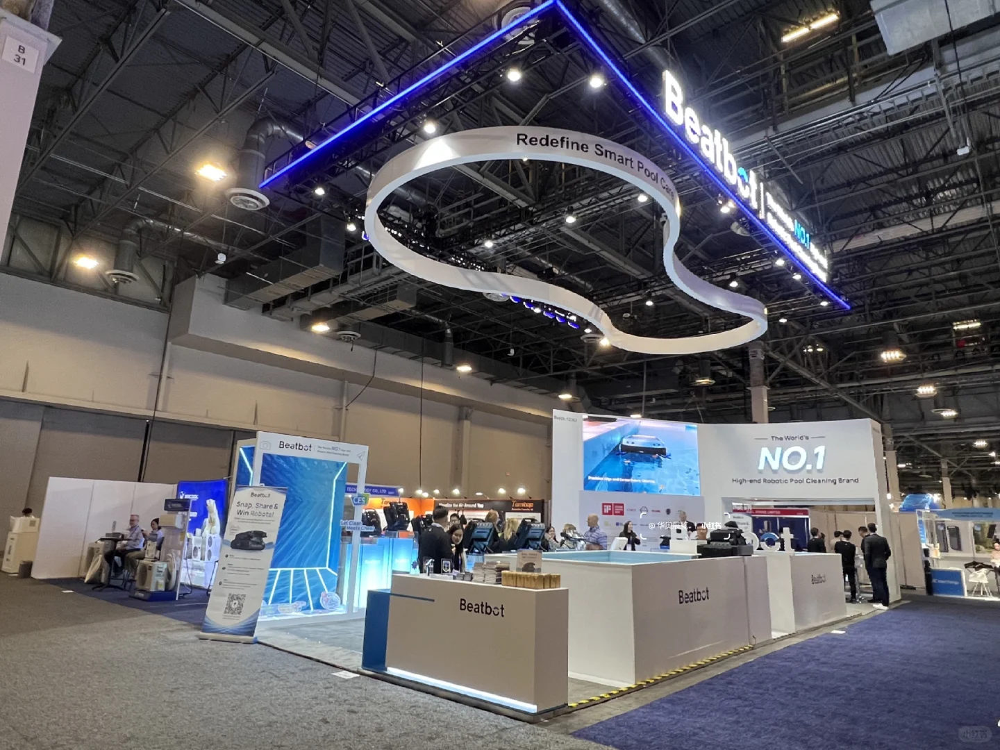 ?泳池里的黑科技！Beatbot在CES大放异彩