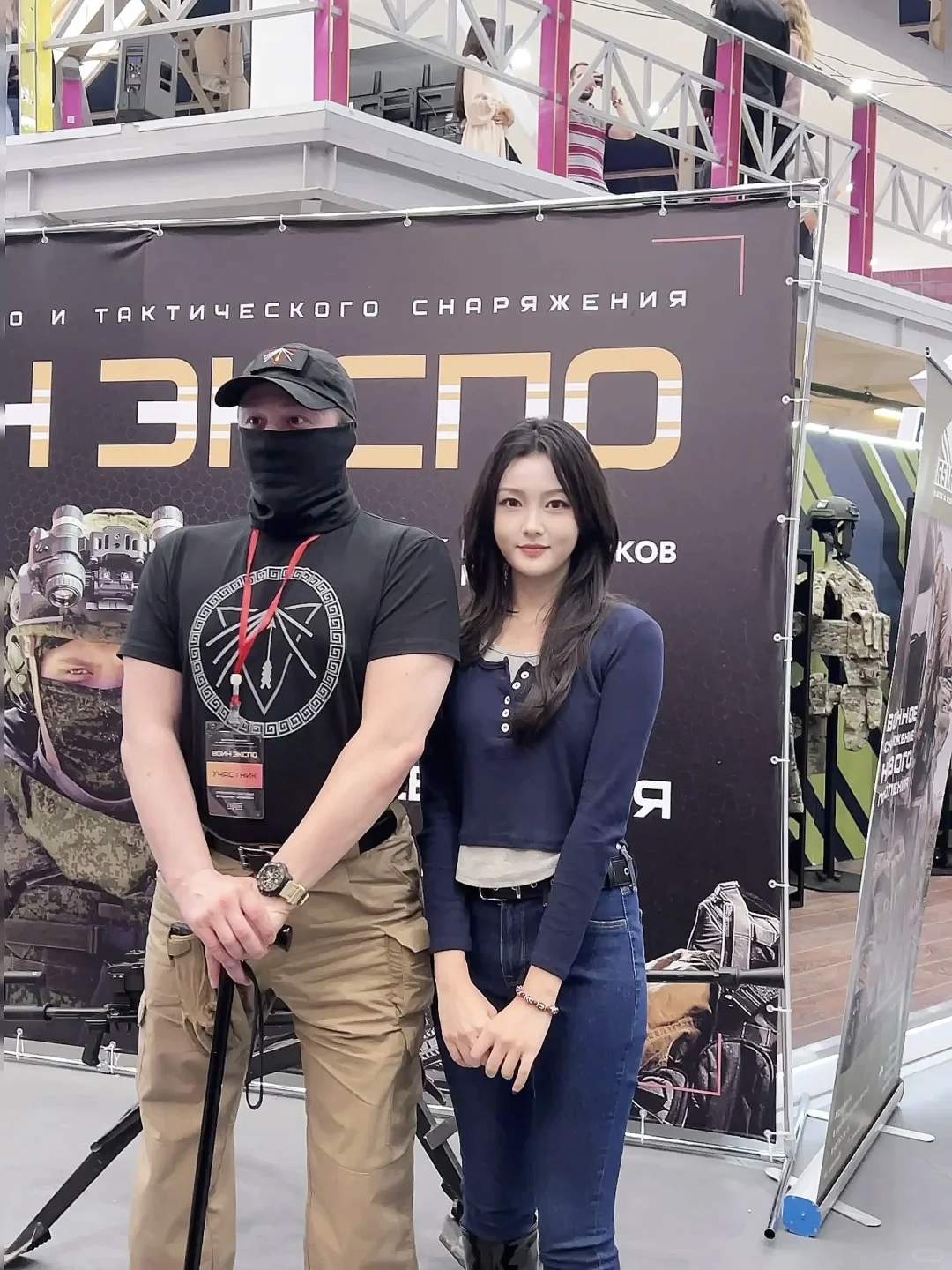 俄罗斯军事展见到了普老师✌️