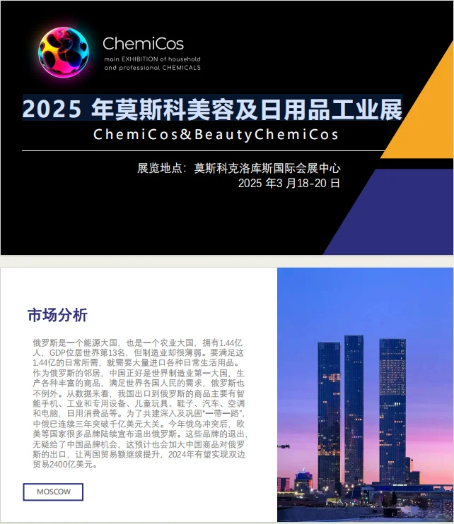 2025 年莫斯科美容及日用品工业展