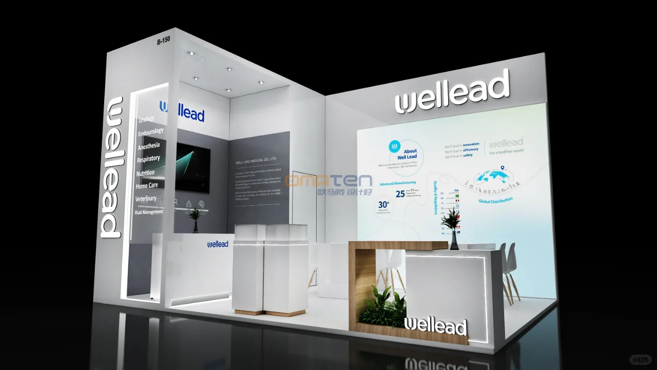 巴西展示设计搭建丨医疗展展会案例分享