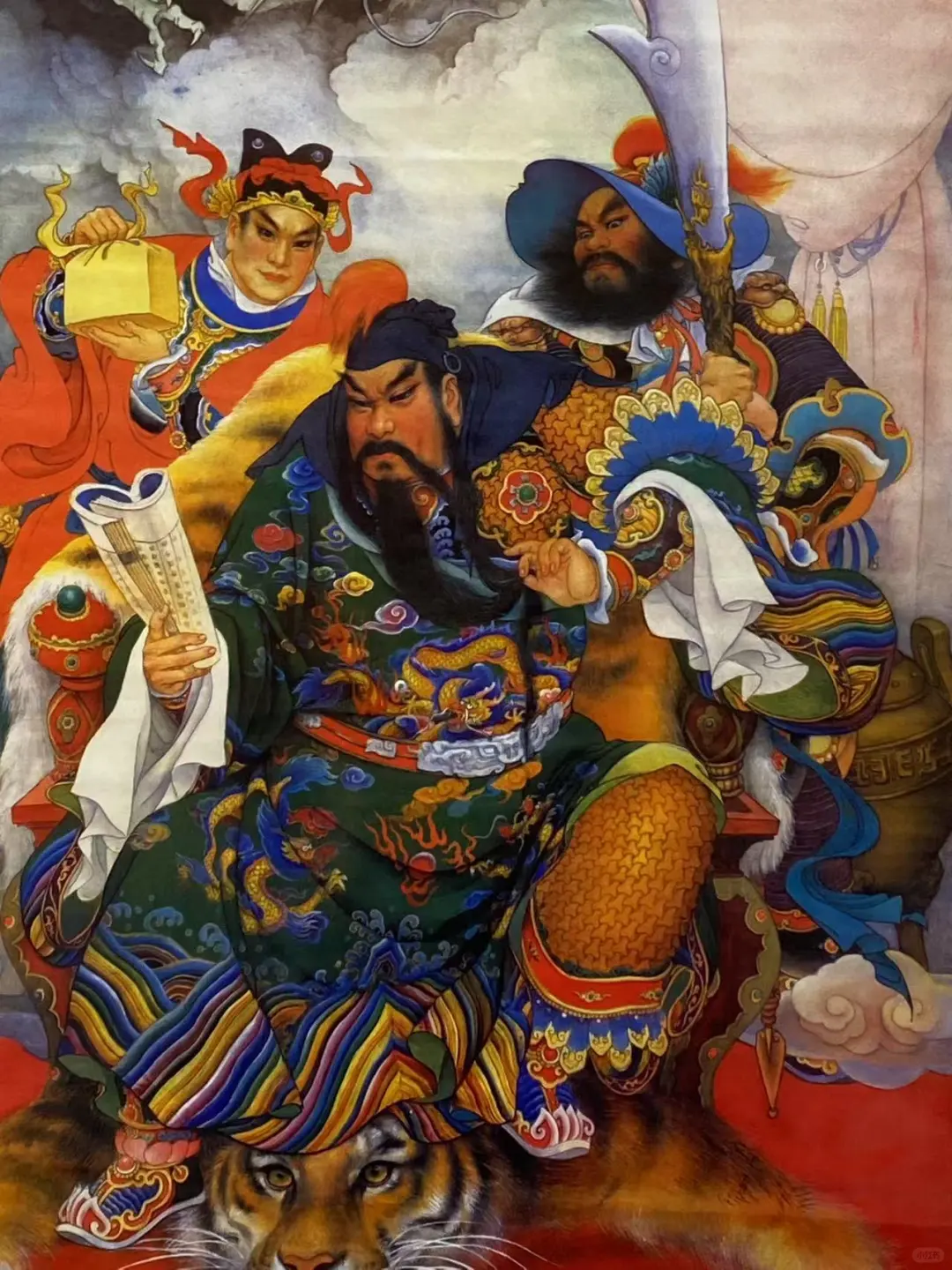 蛇年鸿鹄里文化艺术空间迎五路财神