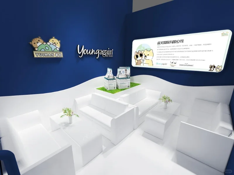 ?展会设计✖宠物展 | 蓝白经典创意设计
