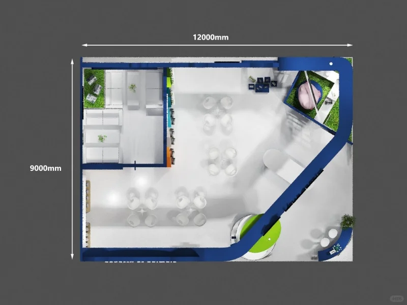 ?展会设计✖宠物展 | 蓝白经典创意设计