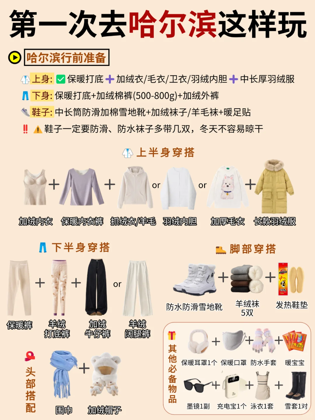 哈尔滨4天3晚|亲测?宝藏路线↗不走弯路