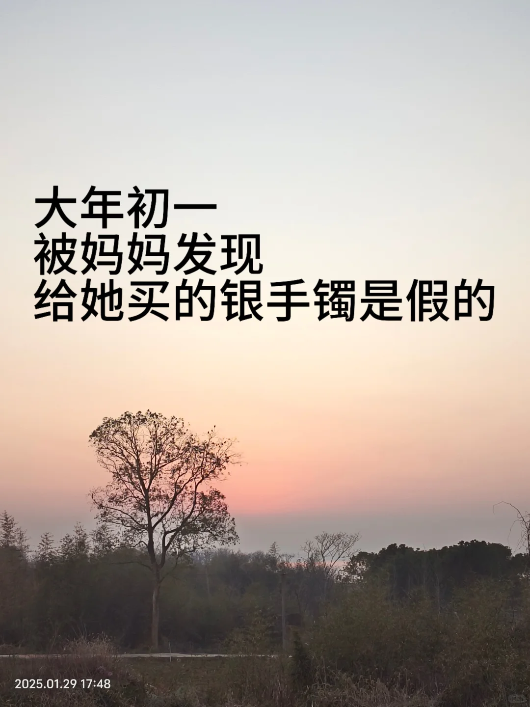 大年初一,被发现买的手镯是假的