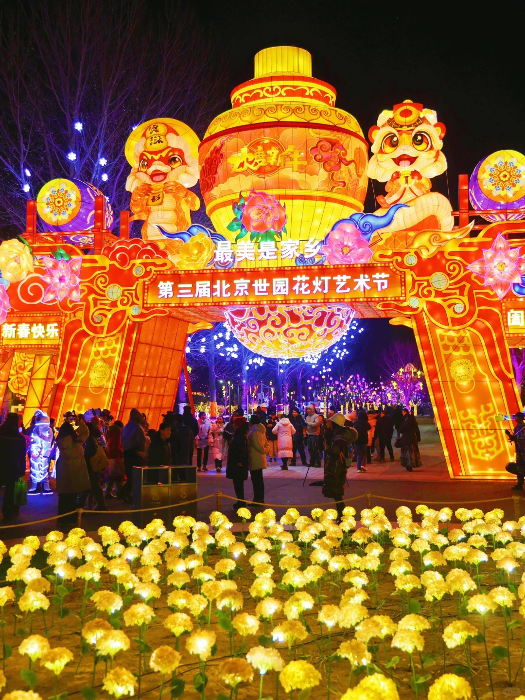 ?北京世园花灯节，玩到不想走！实探攻略