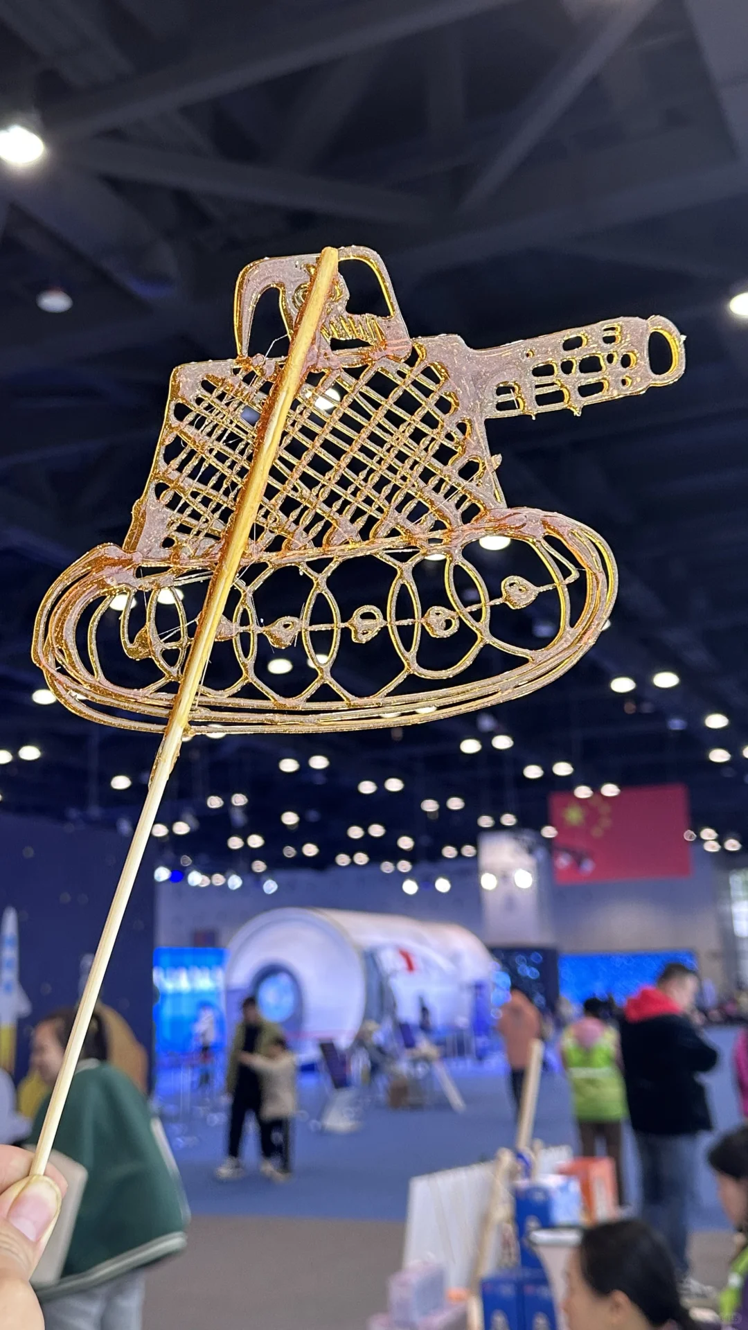 我在航空展画糖画