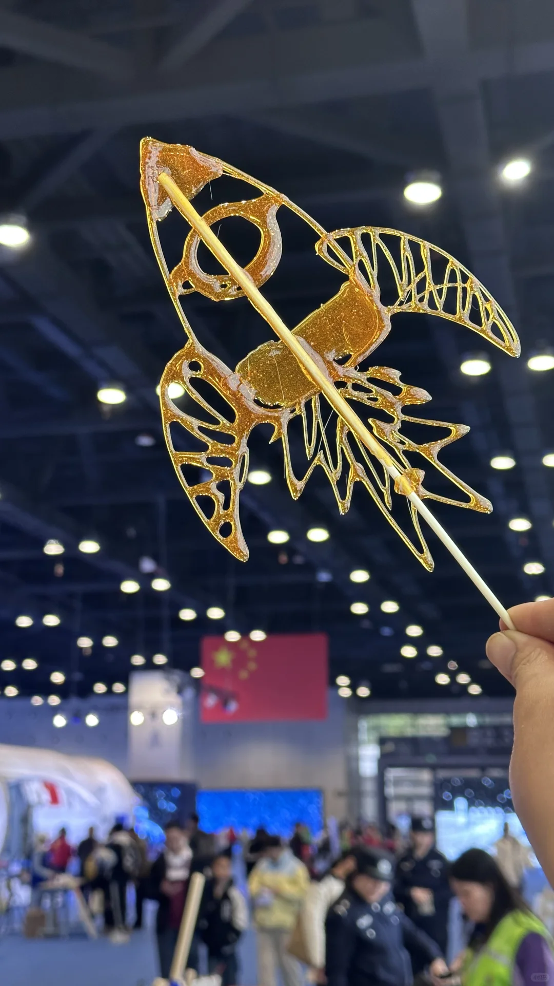 我在航空展画糖画