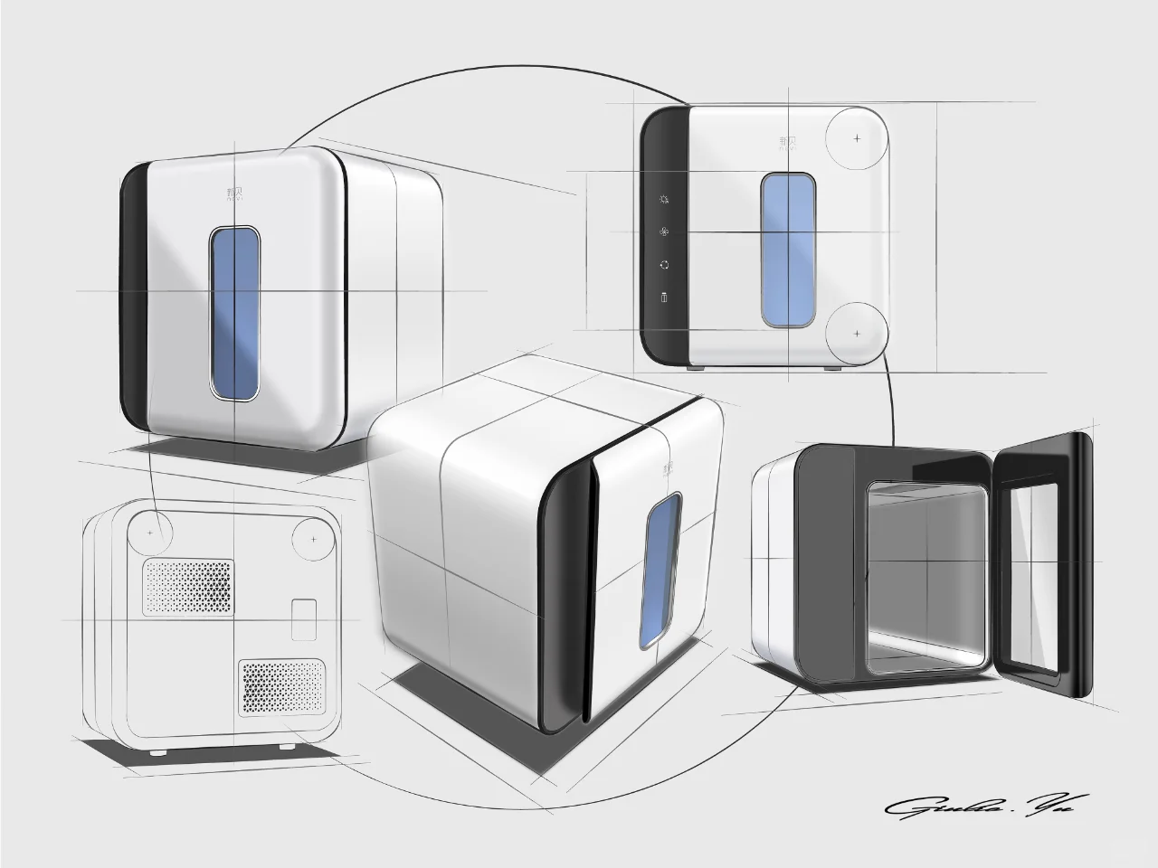形式追随功能 | 10L紫外线消毒柜设计