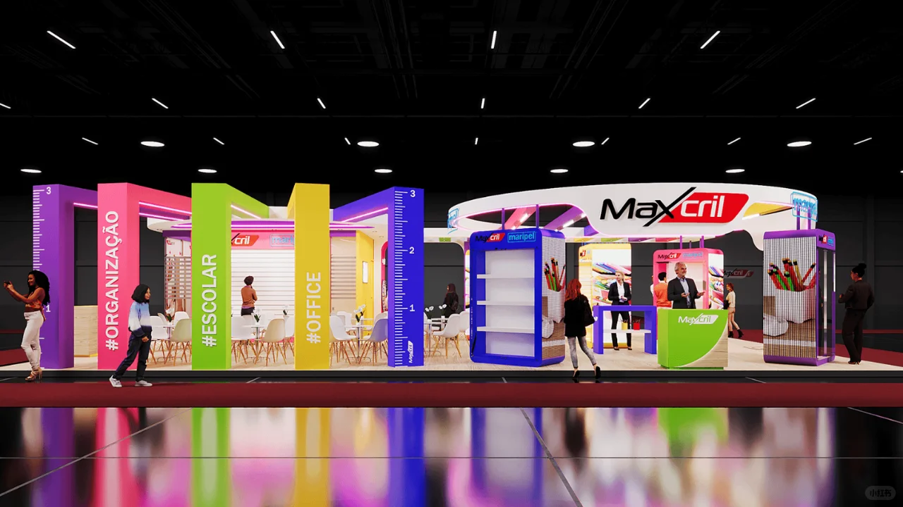 展会展台设计搭建 | 96㎡ 文具展览会