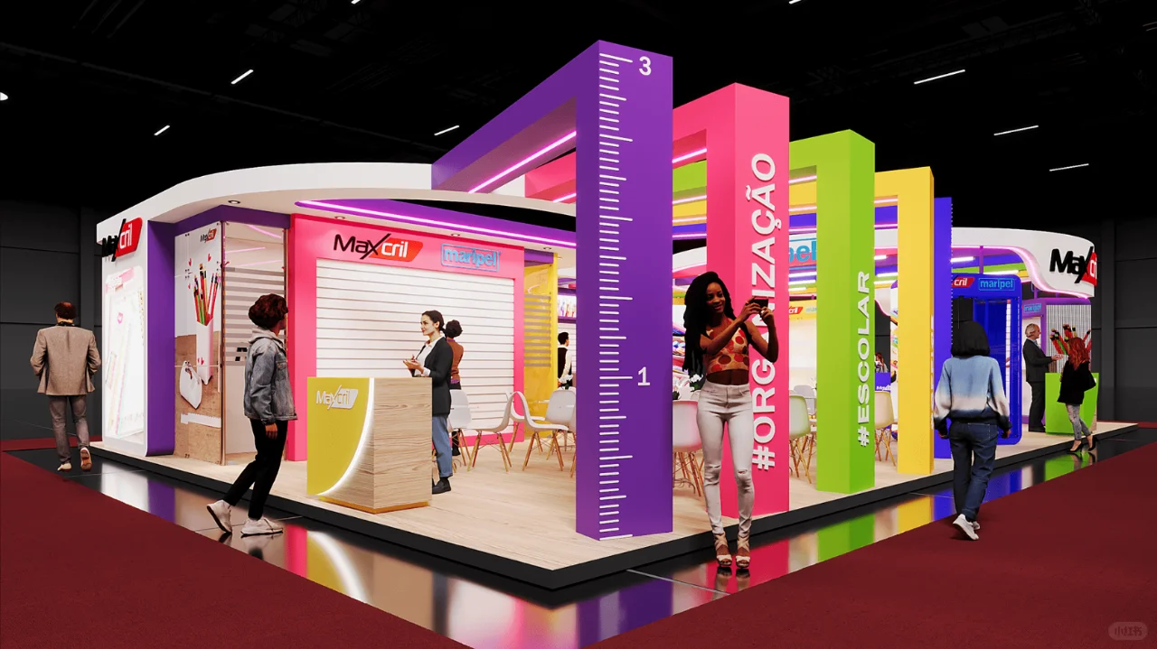 展会展台设计搭建 | 96㎡ 文具展览会