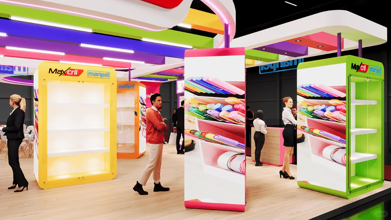 展会展台设计搭建 | 96㎡ 文具展览会