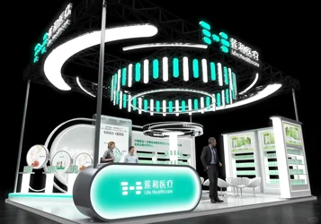 54平米展台设计搭建创意设计