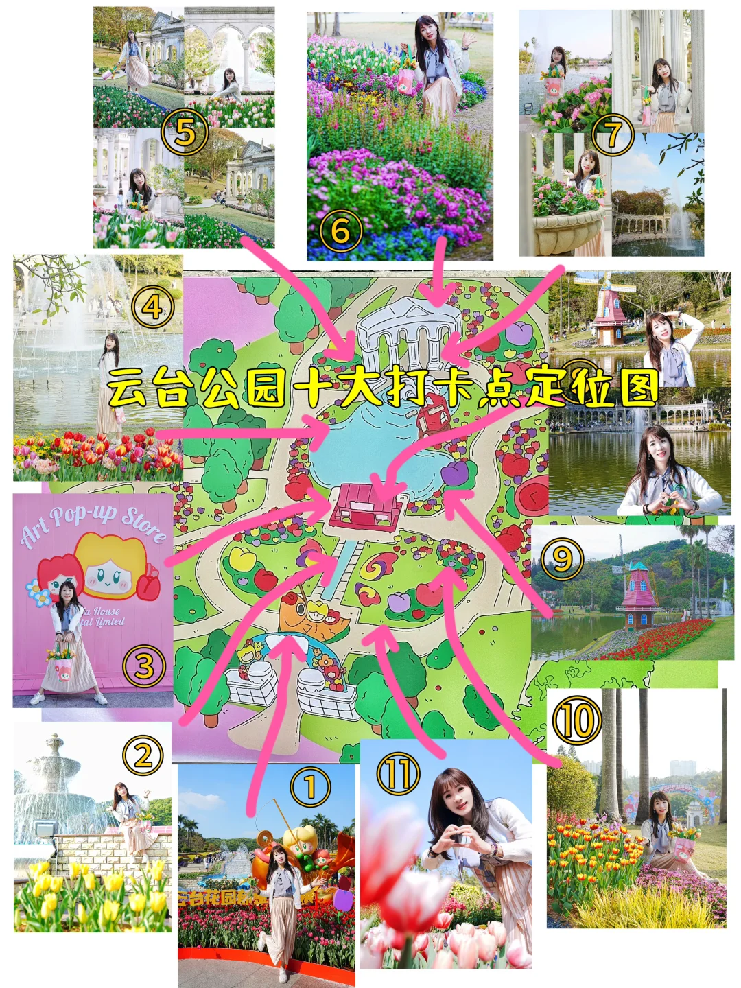 云台花园看?才8R，但人多?附避人机位