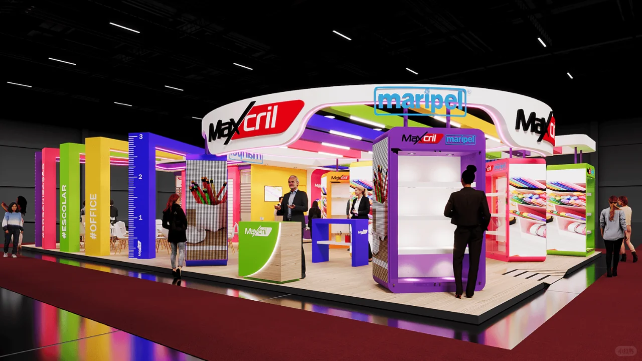 展会展台设计搭建 | 96㎡ 文具展览会