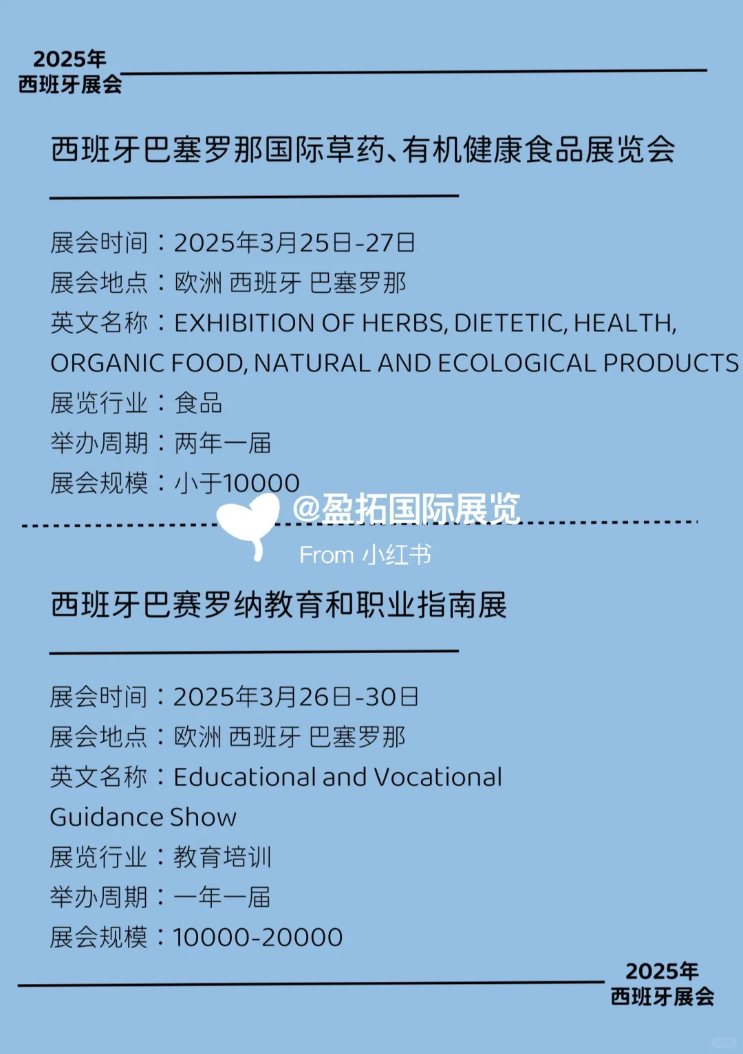 2025年??西班牙热门展会信息第四弹！！