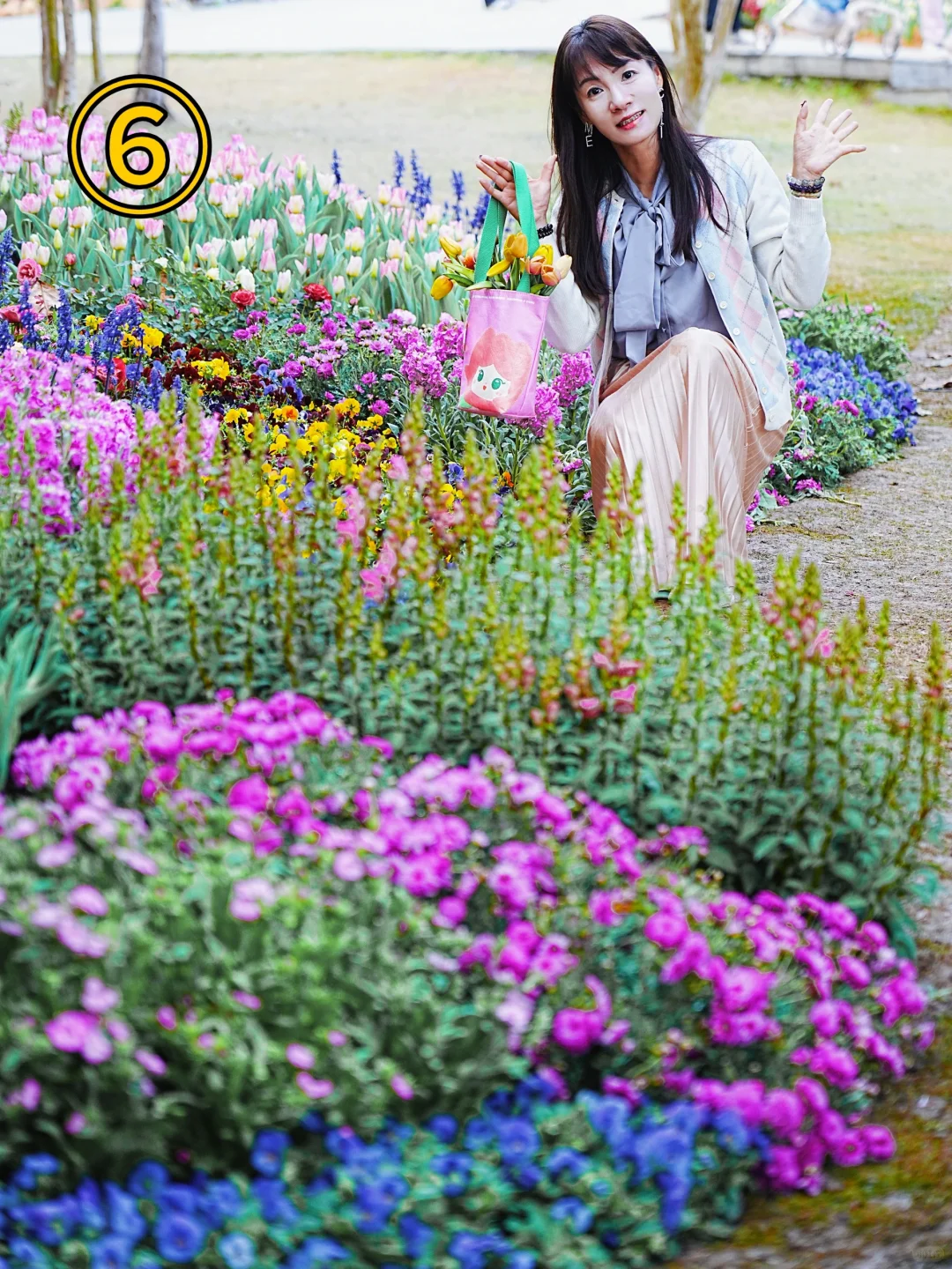 云台花园看?才8R，但人多?附避人机位