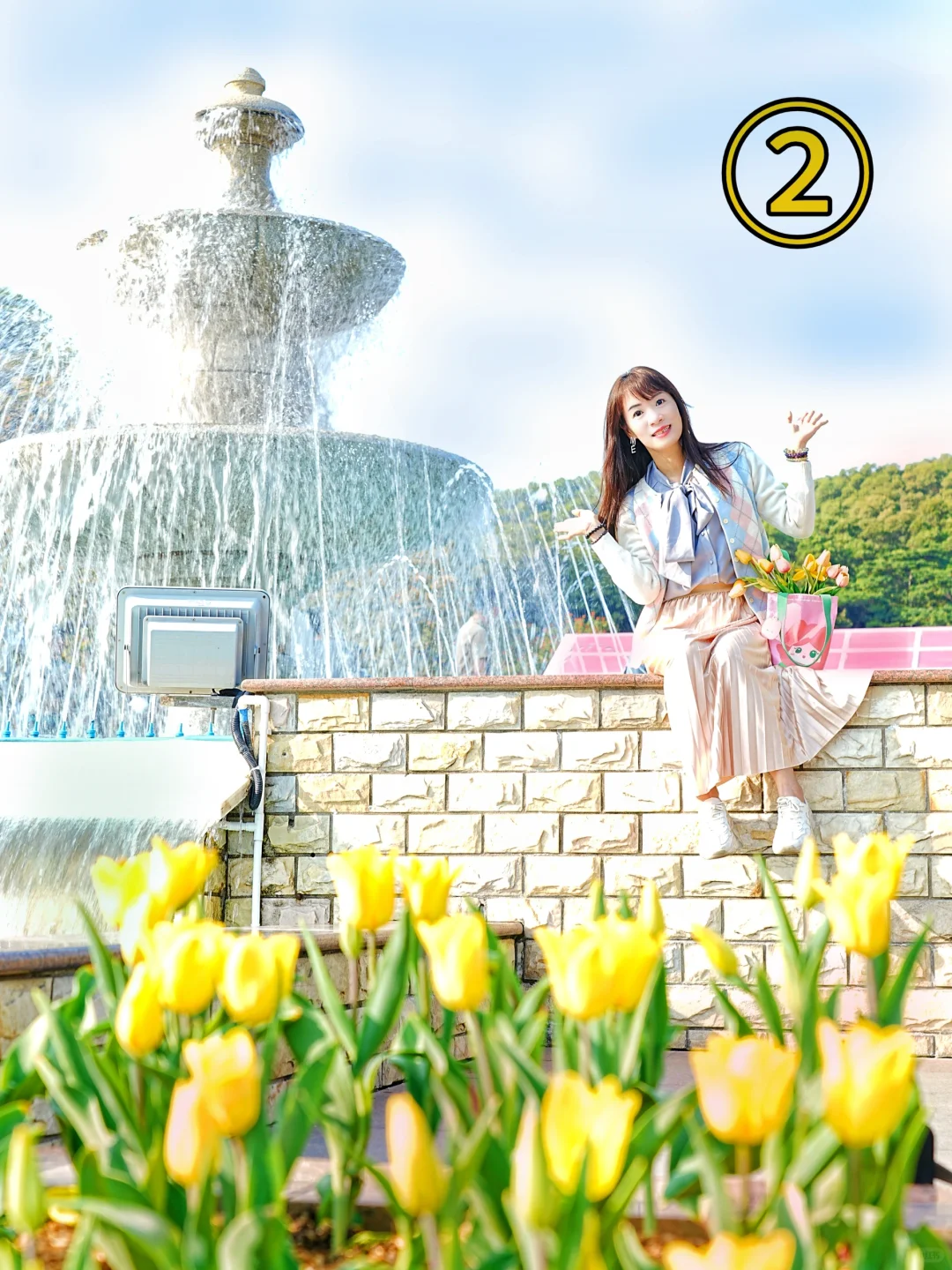 云台花园看?才8R，但人多?附避人机位