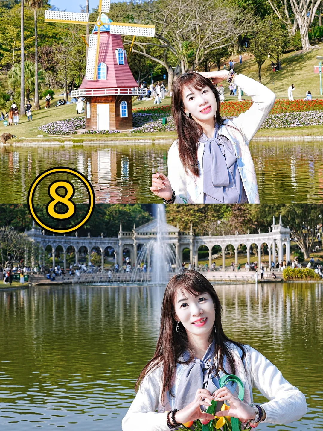 云台花园看?才8R，但人多?附避人机位