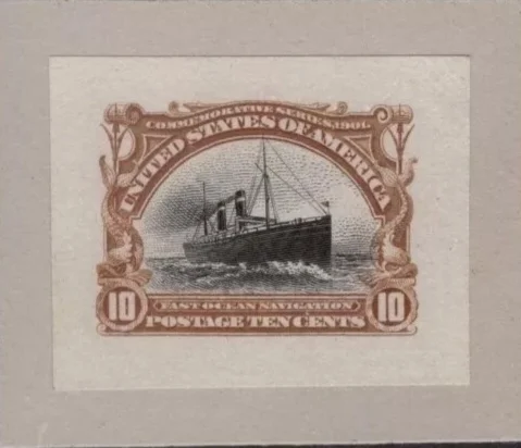 外国邮票，1901年美国泛美博览会邮票印样