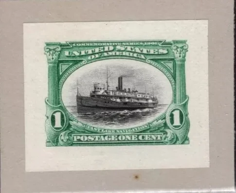 外国邮票，1901年美国泛美博览会邮票印样