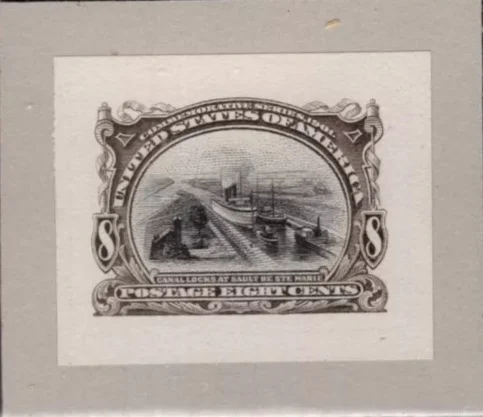 外国邮票，1901年美国泛美博览会邮票印样