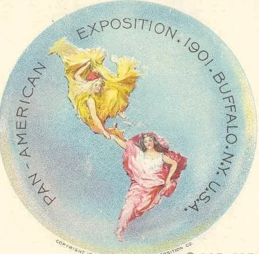 外国邮票，1901年美国泛美博览会邮票印样