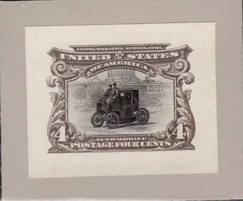 外国邮票，1901年美国泛美博览会邮票印样