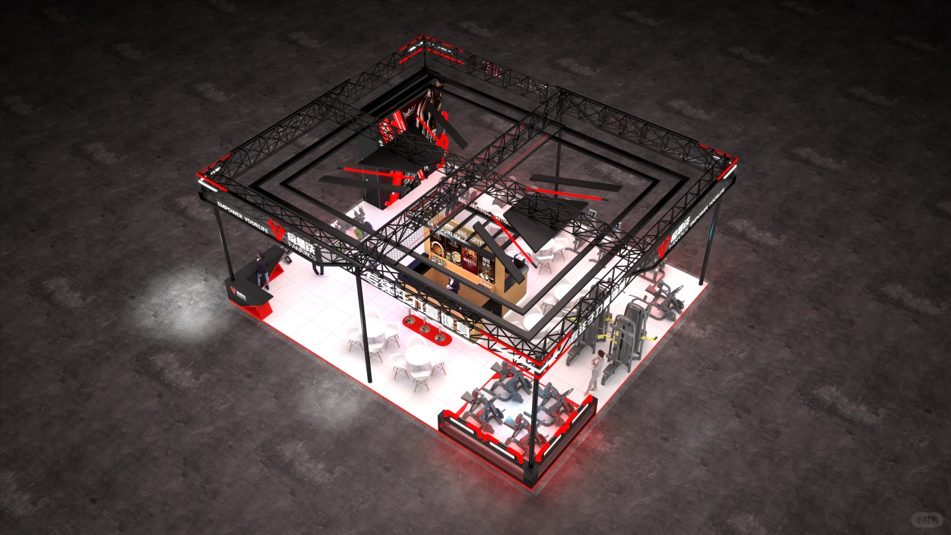 2025南昌体博会??‍♂️150平炫酷科技风展台