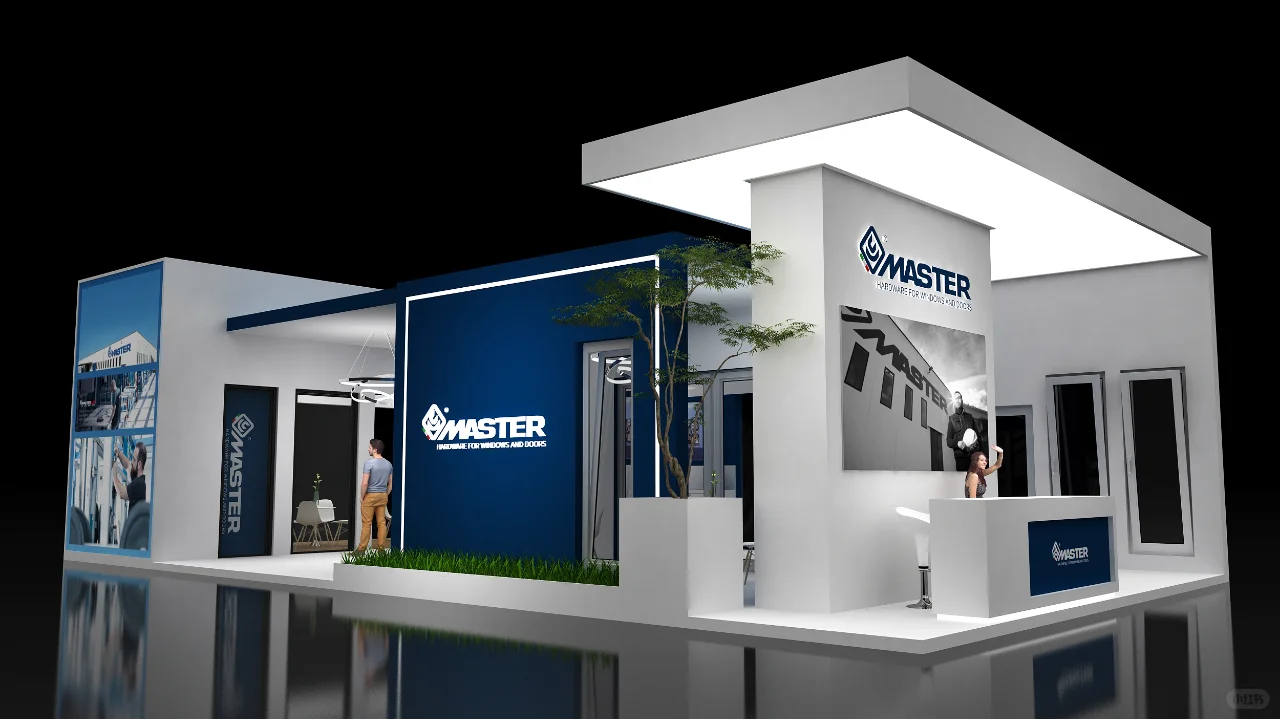 上海门窗展丨120平展台设计搭建案例